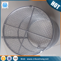 Stainless steel cylinder foods serving basket fries filter tools